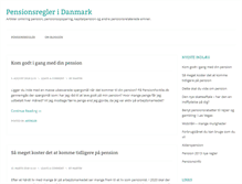 Tablet Screenshot of pensionsregler.dk